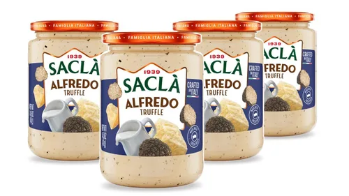 Miniatura 8 de SACLA Alfredo - Salsa de pasta con pesto de albahaca Salsa cremosa italiana para pasta blanca con queso y albahaca Tarro de vidrio de 14.5 onzas