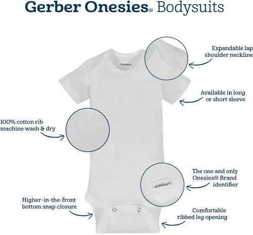 Miniatura 3 de Gerber Unisex Baby 15 Piece Onesies Bodysuit Multi Size Pack