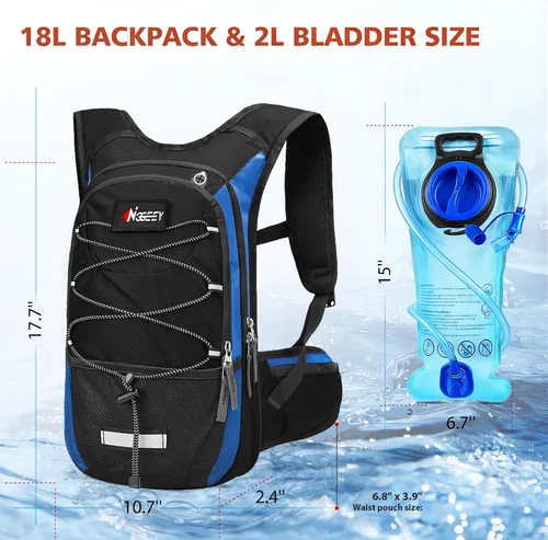 Miniatura 5 de Hydration Pack, Insulated Hydration Backpack with 2L Hydration Bladder, Hiking Backpack for Men Women Kids, Water Backpack for Hiking, Running