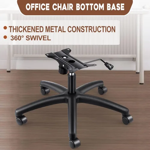 Miniatura 5 de Topdeep Repuesto de base de silla giratoria de 28 pulgadas, base de silla de oficina, base de repuesto de silla de juegos resistente de 350 libras
