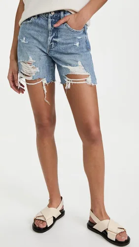 Miniatura 2 de Pistola Denim Devin - Pantalones cortos de talle alto para mujer
