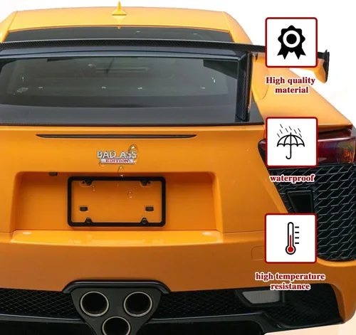 Miniatura 3 de Adhesivo de emblema de coche, pegatinas de calcomanías de metal para autos, pegatinas de emblemas 3D, emblema de edición Bad Ass, etiqueta de rojo