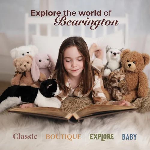 Miniatura 6 de Bearington Lil' Ember - Peluche de ciervo para bebé, de 9 pulgadas, de piel sintética suave y realista con ojos brillantes, regalo para niños, niños