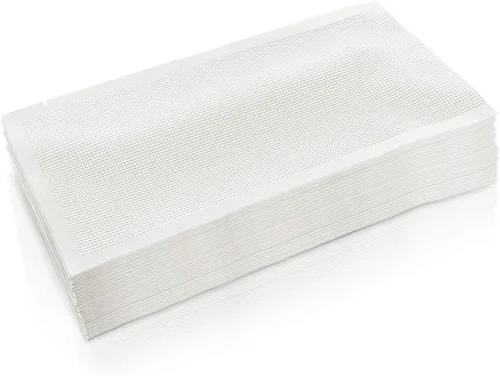 CANLENPK - Bolsas de sellado al vacío de 4 x 8 pulgadas/3.9x7.9 in, pequeña bolsa selladora de almacenamiento de alimentos precortada, sello de