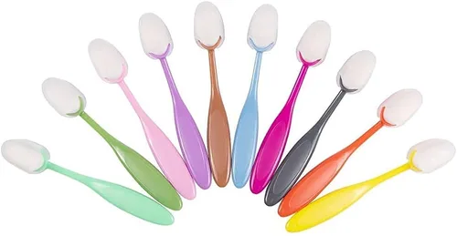 Miniatura 8 de Yoseng 10 pinceles de mezcla de tinta para hacer tarjetas, manualidades de papel surtido de amplia aplicación con mango de código de color y tapas