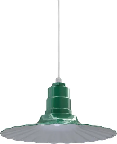 Miniatura 22 de Steel Lighting Co. Colgante Eagle Rock Lámpara montada en el techo Onda radial de 16 pulgadas vástago de 12 pulgadas Acero resistente