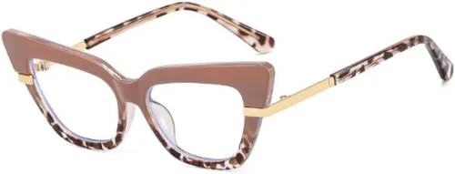 Miniatura 7 de Future Wind Cat Eye Anti Blue Light Gafas Femeninas Retro Square Lente Plana Cara Redonda Cara Lisa Marco de miopía Marco negro