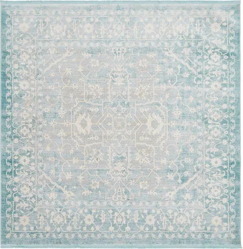 Miniatura 32 de Unique Loom Diseño tradicional clásico intrincado con detalles vintage envejecidos, alfombra de área, 3 pies 3 pulgadas x 5 pies 3 pulgadas, gris