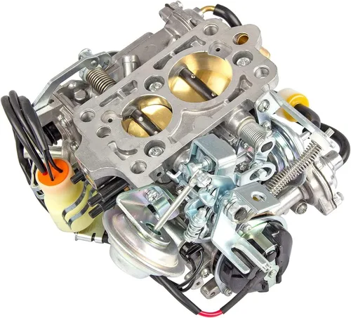 Miniatura 8 de Carburador de 2 barriles TOY-505 Compatible con camioneta To-yo-ta 22R Motor 1981-1987 con enchufe redondo 2.4L 2366cc 21100-35290 21100-35240