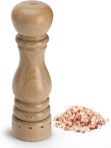 Miniatura 10 de Molinillo de pimienta de madera, molinillo de pimienta manual con núcleo de acero inoxidable, pimentero recargable con cuerpo de madera de haya