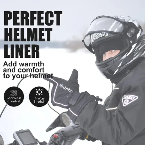 Miniatura 2 de WHAMZ33 W Doo Rags for Men, Head Wraps Dew Rags Bandana Beanie for Cycling Motorcycle