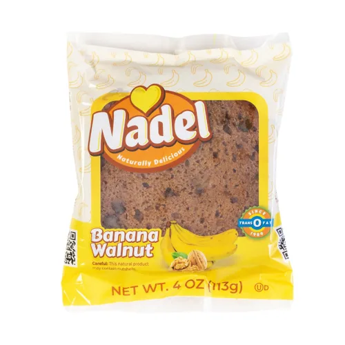 Miniatura 8 de Nadel - PASTEL DE CALABACÍN NATURALLY DELICIOUS (Paquete de 4) Rebanadas de Panes Dulces y Pasteles, refrigerio para el almuerzo de regreso a