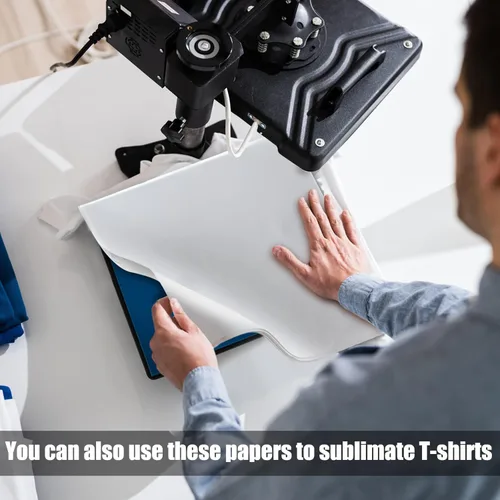 Miniatura 5 de Papel de carnicero blanco para sublimación, hojas de papel de carnicero desechables, hojas cuadradas para carne precortadas, sin cera para prensa