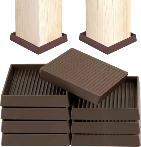 Miniatura 15 de Almohadillas de Goma para Muebles, Copas de Ruedas para Muebles, Topes Antideslizantes para Cama, Protectores de Suelo con Agarre, Almohadillas