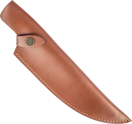XYJ Funda de cuero para cuchillo deshuesador de 10 pulgadas con protector de hoja y bordes, cuchillo de chef, cubierta con asa y bucle para camping