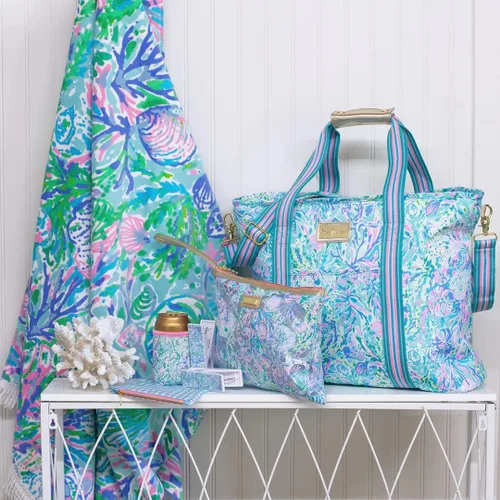 Miniatura 7 de Lilly Pulitzer Toalla grande para piscina/playa de tamaño extra, 40 x 70, toalla grande de felpa para adultos, Soleil It On Me