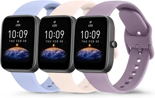 Miniatura 10 de Paquete de 3 bandas deportivas para Amazfit GTS 4 / GTS 4 Mini / Amazfit GTS 3 /Amazfit GTR GTS 2/2 Mini/2e/Amazfit Bip 3 Pro/Bip 3/Bip U Pro/Bip