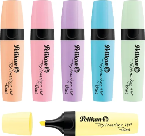 Pelikan Resaltadores 490, colores pastel surtidos, paquete de 6 multicolor/fantasía (Pastel Assorted)