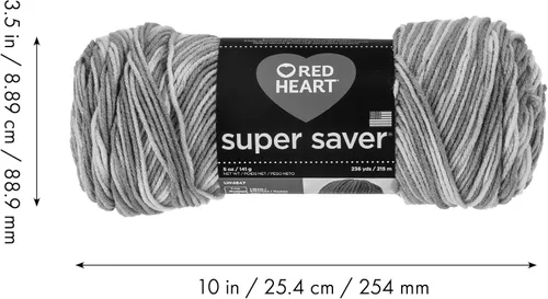 Miniatura 10 de Red Heart Hilo Super Saver, paquete de 3, estampado artístico, 3 unidades Estampado De Artista
