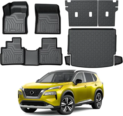 Miniatura 34 de KUST Alfombrillas y tapete de carga para maletero para Toyota RAV4 2019-2025, forro de carga para maletero trasero para todo tipo de clima