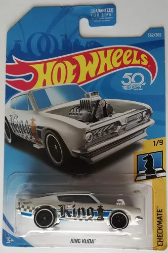 Miniatura 6 de Hot Wheels 2018 Checkmate King Kuda (King) 362/365, blanco