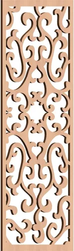 Miniatura 185 de Smithfield Paneles de pared decorativos de madera con calado, 13 3/8 pulgadas de ancho x 34 3/8 pulgadas de alto x 3/8 de alto, roble rojo rojo