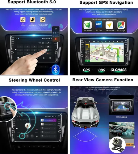 Miniatura 6 de Android 11 Car Stereo Radio Car-Play para Hyundai I20 2015-2018 LHD 2011 Reproductor Multimedia Soporte Navegación GPS BT FM 4G WiFi Volante Control