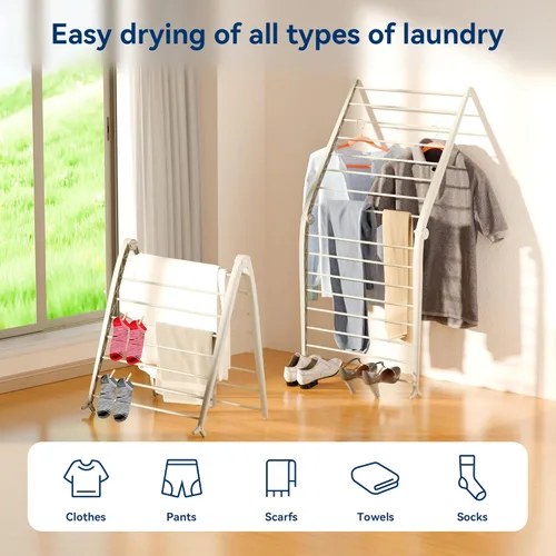 Miniatura 3 de Whitmor Spacemaker - Estante de secado plegable, organizador de ropa de interior con diseño pendiente de patente, ahorro de espacio, 6 pulgadas
