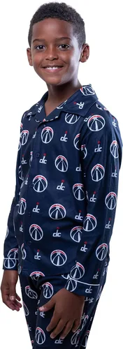 Miniatura 3 de Ultra Game Youth NBA Official 2-Piece Super Soft Button Down Pajamas Set
