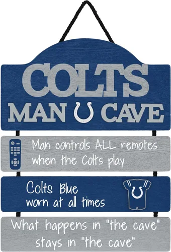 Miniatura 24 de NFL Team Logo Mancave Man Cave Hanging Wall Sign