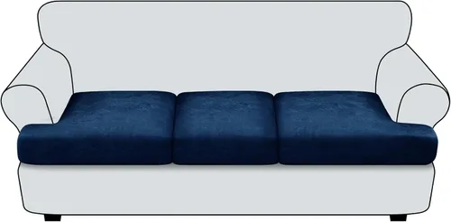 Miniatura 109 de Funda de cojín para sofá con aspecto de cuero, 1 unidad, elástica, para sala de estar, funda de cojín individual para sofá, protector de asiento