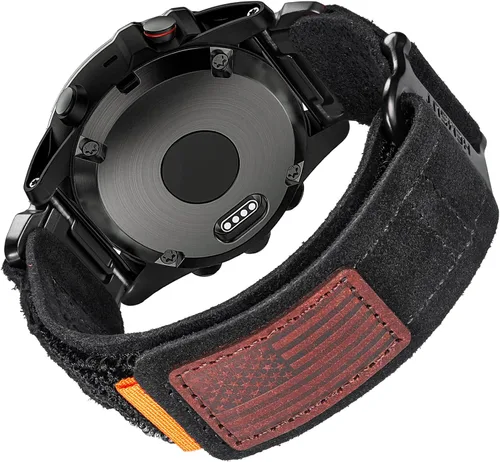 Miniatura 12 de Compatible con la Correa de Reloj Garmin, Correa Deportiva de Nylon Super Resistente con Diseño de Bucle Tejido, Banda de Reemplazo Dura