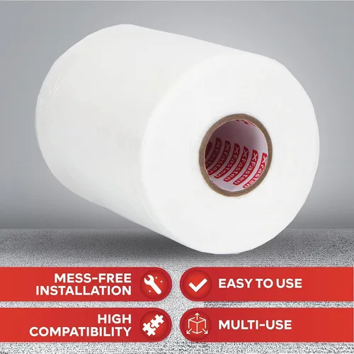 Miniatura 7 de XFasten Hoja de tela de membrana impermeabilizante para ducha, alta compatibilidad sin fracturas, 6 pulgadas x 75 pies