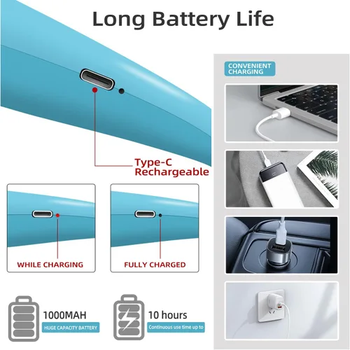 Miniatura 3 de Luz LED para el cuello con brillo ajustable, luces de libro para leer en la cama, 3 modos de color, diseño de brazo flexible para leer, reparar, Azul