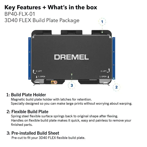 Miniatura 4 de Dremel Paquete de placa de construcción flexible Digilab 3D40