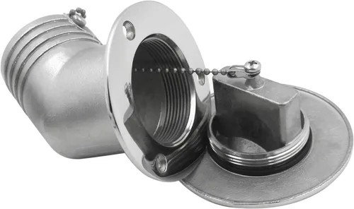 Miniatura 6 de SHENGHUISS Boat Water/Diesel/Gas/Fuel Deck Fill/Filler 1-1/2 Inch(38mm) with Keyless Cap 316 Stainless Steel Boat Deck Hardware for Boat, Yacht