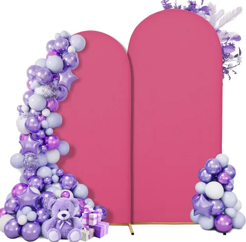 Miniatura 19 de Funda para arco de boda de 6 pies, tela elástica para arcos pequeños, cabinas de fotos y decoración de fiestas, para cumpleaños, duchas