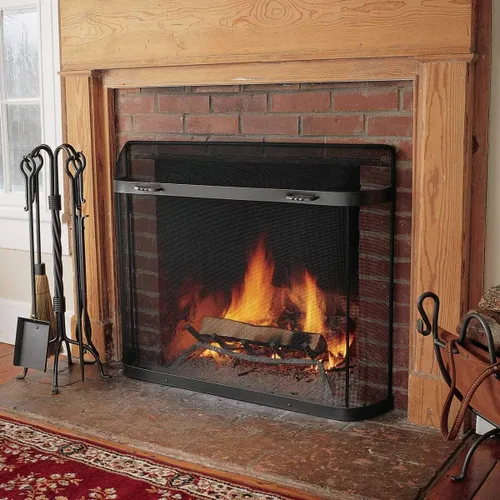 Miniatura 4 de Pilgrim Home and Hearth Pilgrim Serie SGI - Protector de chispas para chimenea, 31 pulgadas de ancho x 31 pulgadas de alto x 6.5 pulgadas