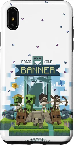 Miniatura 11 de Minecraft Legends Raise Your Banner Mobs Group Shot - Carcasa para iPhone 17