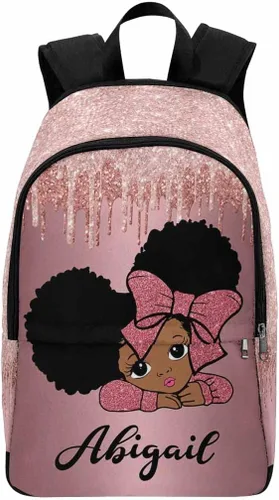 Miniatura 234 de Texto personalizado Elefante desgaste gafas mochila mochila mochila casual Daypack bolsa para mamá niñas, color86-4, Mochilas Daypack