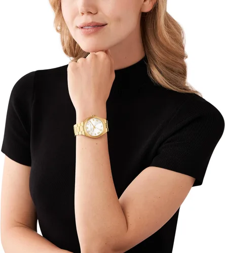Miniatura 5 de Michael Kors Lennox- Reloj de acero inoxidable con tres manecillas