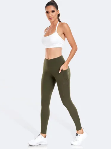 Miniatura 5 de IBL Women's Buttery Soft Leggings with Pockets 27"- High Waist Tummy Control Workout Running Lounging Yoga Pants