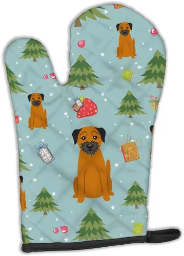 Miniatura 51 de Caroline's Treasures BB2732OVMT Dog House Collection Border Collie - Guante de horno grueso resistente al calor para sartenes calientes y horno