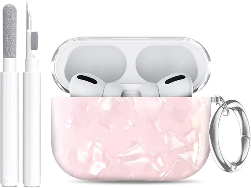 Miniatura 25 de Funda compatible con Airpods Pro 3 (2025) con soporte para teléfono y kit de limpieza, bonito clip de silicona suave para Apple AirPods Pro de 3ª