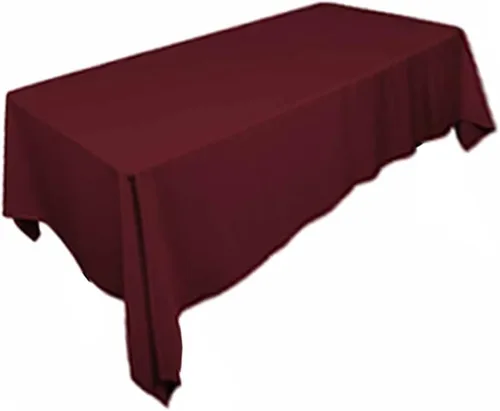 Miniatura 4 de Tektrum mantel rectangular de poliéster, de 60 נ102 pulgadas; tela gruesa, resistente y duradera