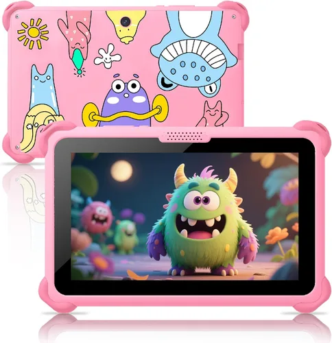 Miniatura 9 de Trayoo Tableta infantil de 7 pulgadas para niños de 3 a 12 años, tableta Android de 32 GB para niños pequeños con funda sólida, YouTube, Netflix