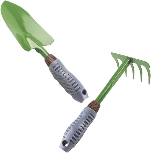 KESYOO 1set Garden Shovel and Rake Gardening Tools for Soil Excavation Essential Gardening Accessories for Weeding and Planting