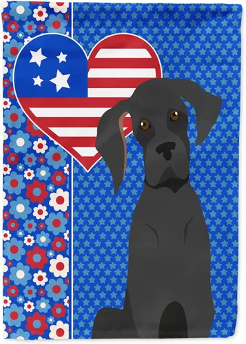 Miniatura 56 de Caroline's Treasures WDK5119GF - Bandera de jardín americana de Airedale Terrier de Estados Unidos, color negro y tostado, bandera decorativa