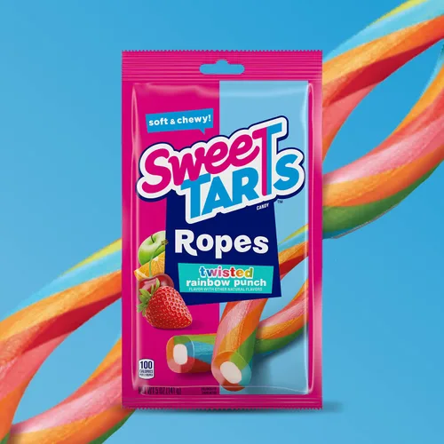 Miniatura 5 de SweeTARTS Ropes Twisted Rainbow Punch, 5 onzas, 6