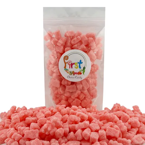 Miniatura 2 de FirstChoiceCandy Fun Sour Gummy Bears (2 libras (paquete de 1), fresa rosa ácida)